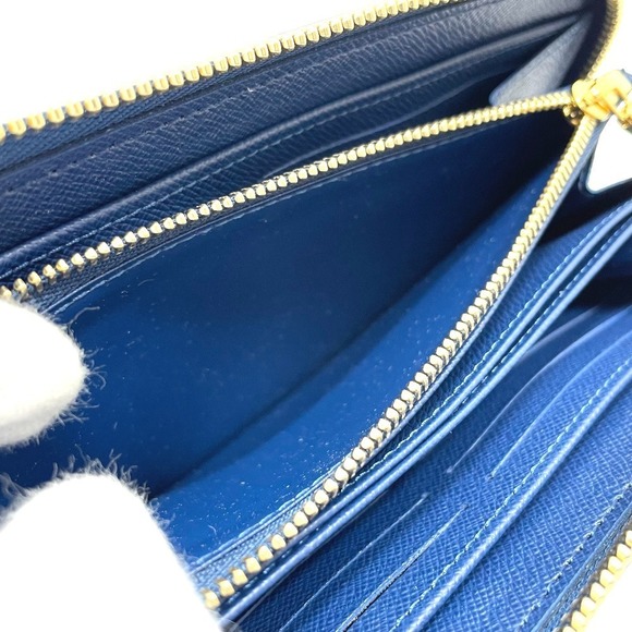 Louis Vuitton Monogram Zippy Wallet Jacquard Denim Blue - Picture 6 of 6